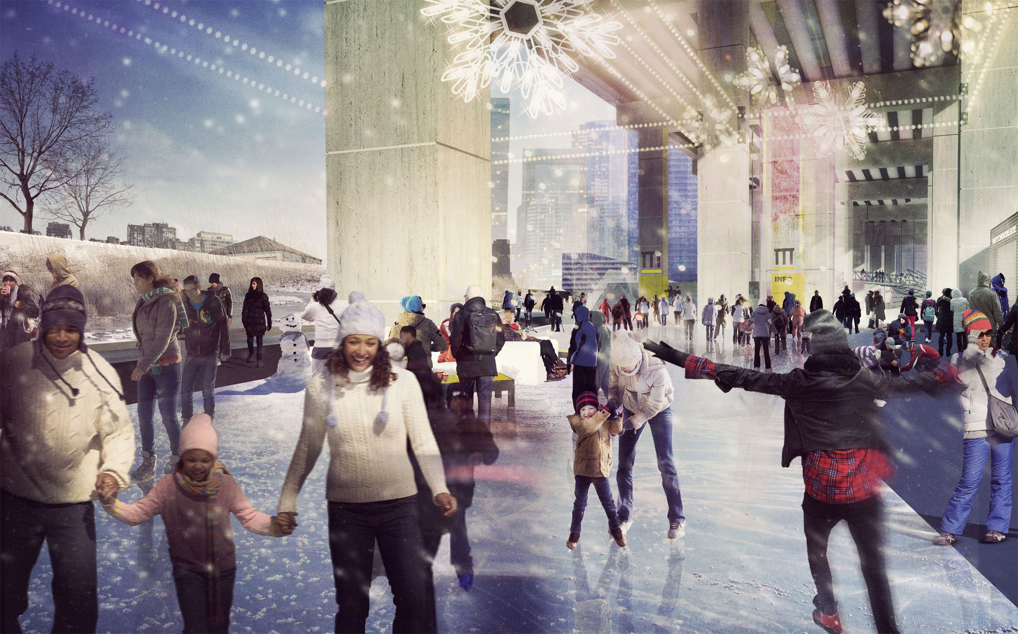 The Bentway Skating Rink Opens January 6th in Toronto theBUZZ